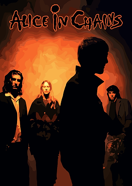 Alice in Chains band poster art