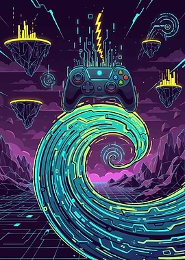 Gaming Controller Digital Wave