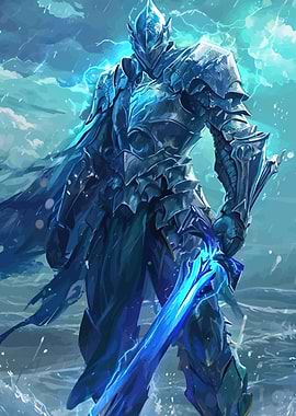 Blue Knight Sword Ocean