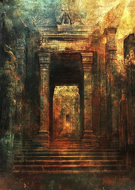 Ancient Temple Entrance