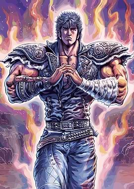 Kenshiro in Fiery Aura