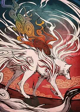 Okami Amaterasu Digital Art