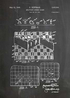 Military Chess Game Patent Drawing