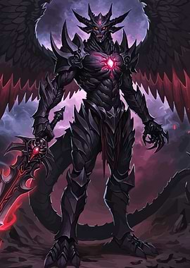 Winged Demon Warrior Sword