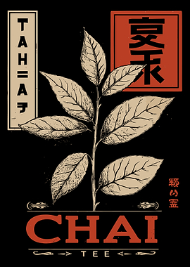 Chai Tea Botanical Illustration
