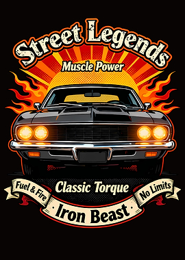 Street Legends Muscle Car – Classic Torque & Iron Beast Power