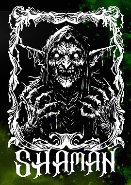 Creepy Goblin Shaman Illustration