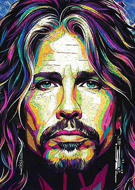Steven Tyler Colorful Portrait