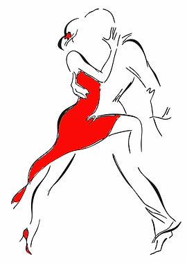 Tango Dance Illustration