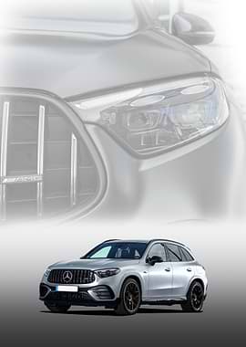 Silver Mercedes-AMG GLC SUV