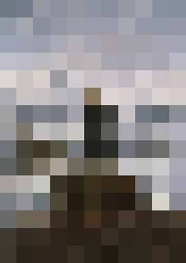 Pixel Art Wanderer above the Sea of Fog