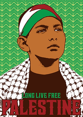 Long Live Free Palestine Poster Art