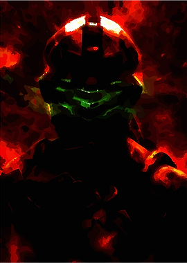 Dark Sci-Fi Isaac Clarke Illustration