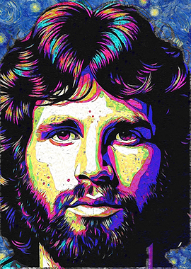 Colorful Portrait in Van Gogh Style