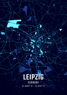 Leipzig Midnight City Map