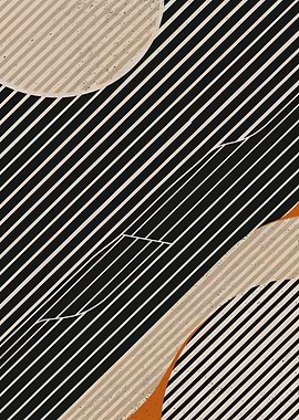 Abstract Diagonal Stripes and Shapes