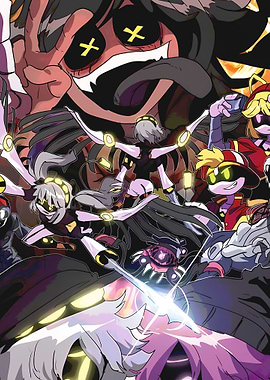 Murder Drones characters group shot