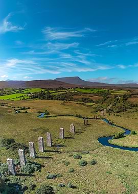 Irish Landscape with Standing Stones