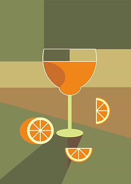 Aperol Spritz Cocktail Vintage