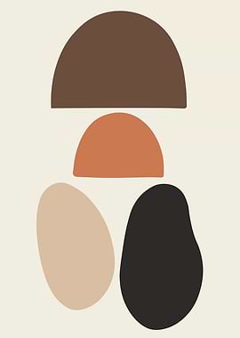 Minimal Soyut Dijital Tablo