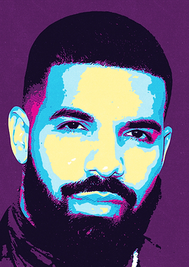 Drake Pop Art Portrait