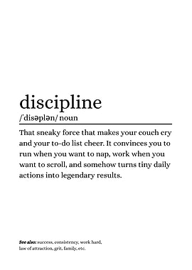 Discipline Definition