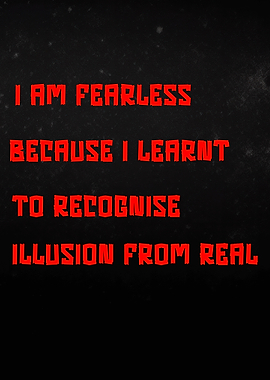 Fearless Quote on Dark Background