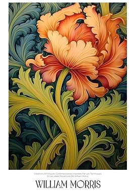 William Morris Floral Art Nouveau Print