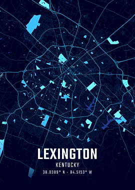 Lexington Midnight City Map