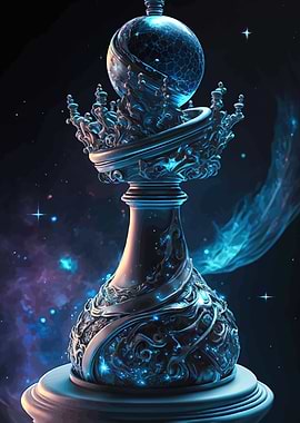 Ornate Space Orb Sculpture