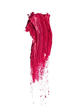 Red Paint Swatch on White