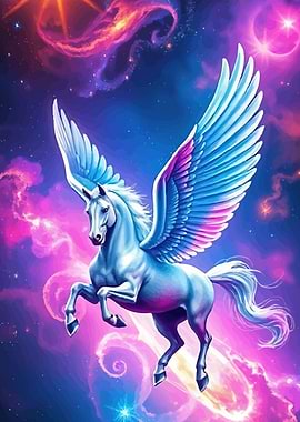 Pegasus colorful space