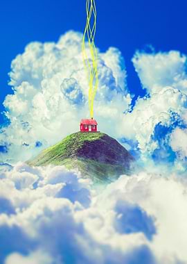 House on a Hill in the Clouds
