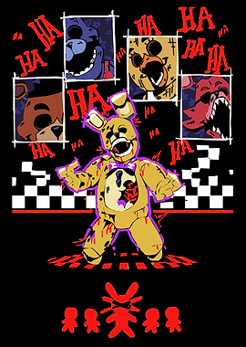 Five Nights at Freddy's Springtrap Illustration