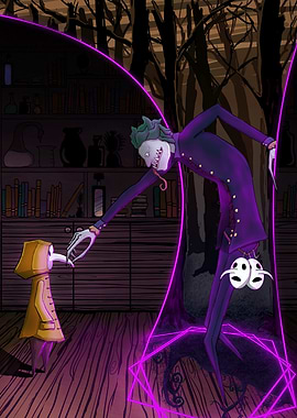 Summon the Creepy Collector in a Dark Alchemy Lab