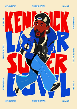 Kendrick Lamar Super Bowl Halftime Show Art