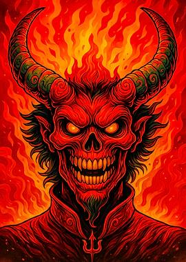 Fiery Devil Portrait