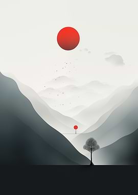 Scandi Mountain Landscape