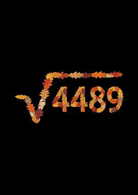 Square Root of 4489 in Leaves Autumn Season