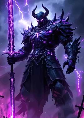 Dark Knight Glowing Sword