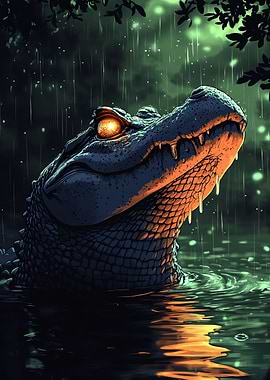 Alligator in the Rain