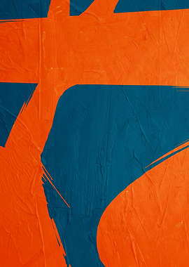 Abstract Orange and Blue Texture