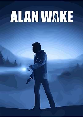 Alan Wake Game Poster Art
