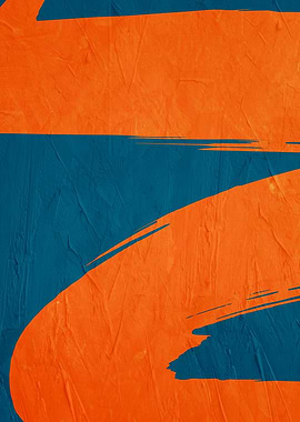 Abstract Orange and Blue Texture