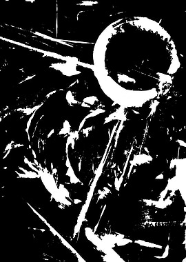 Abstract Black and White Composition