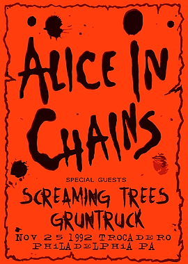 Alice In Chains Concert Poster