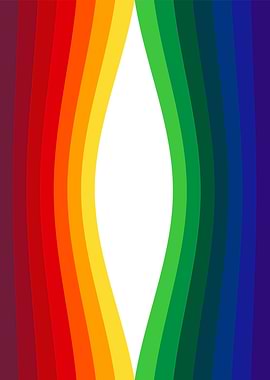 Abstract Rainbow Color Wave