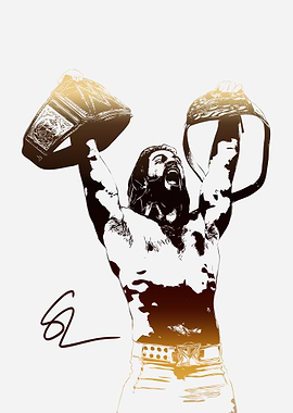 Seth Rollins Champion Illustration