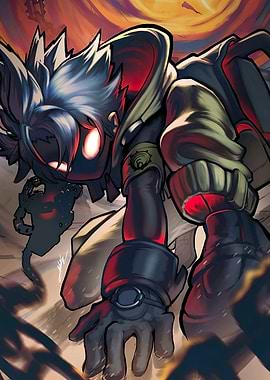 Dynamic Anime Character Illustration