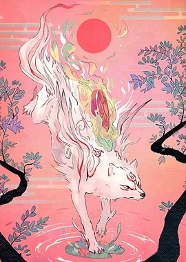 Okami Amaterasu Digital Art